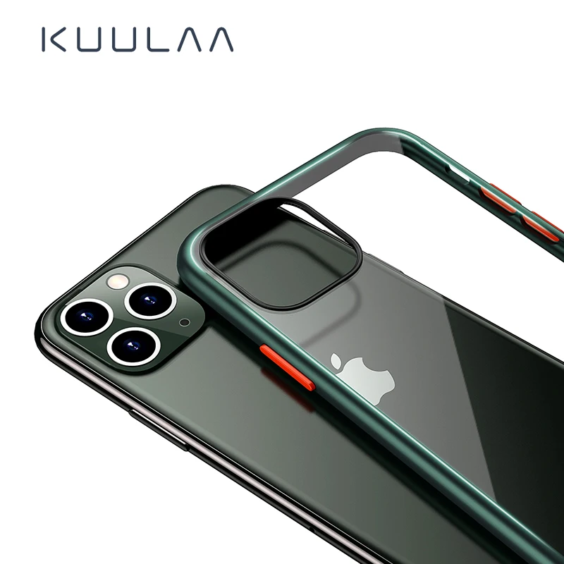 Чехол KUULAA для iPhone 11 Pro Max Роскошный прозрачный защитный чехол телефона i Phone ProMax