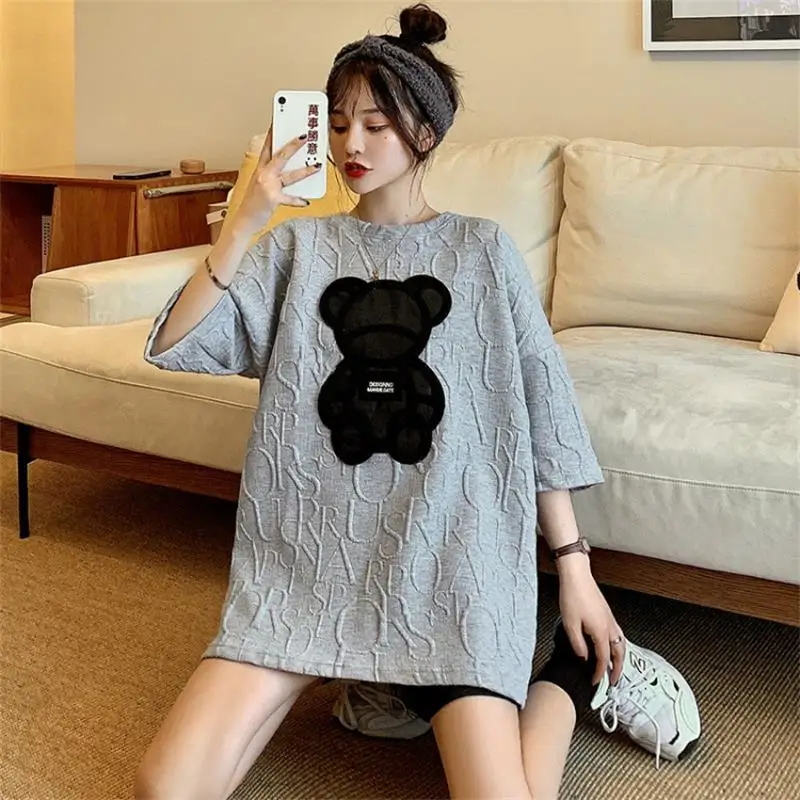 Женские футболки топы японские кавайные дамские свободные повседневные женские