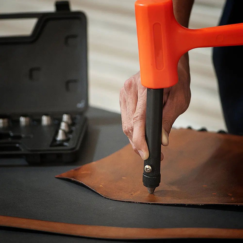 

Leather Belt Punch Set Round Leather Hole Tool With Varied Specifications For Watch Belt Card Belt Punch Set DIY Sewing Tools