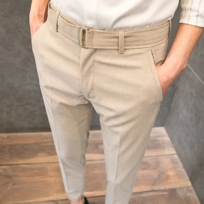 2020 новые весенне осенние мужские корейские трендовые повседневные брюки против