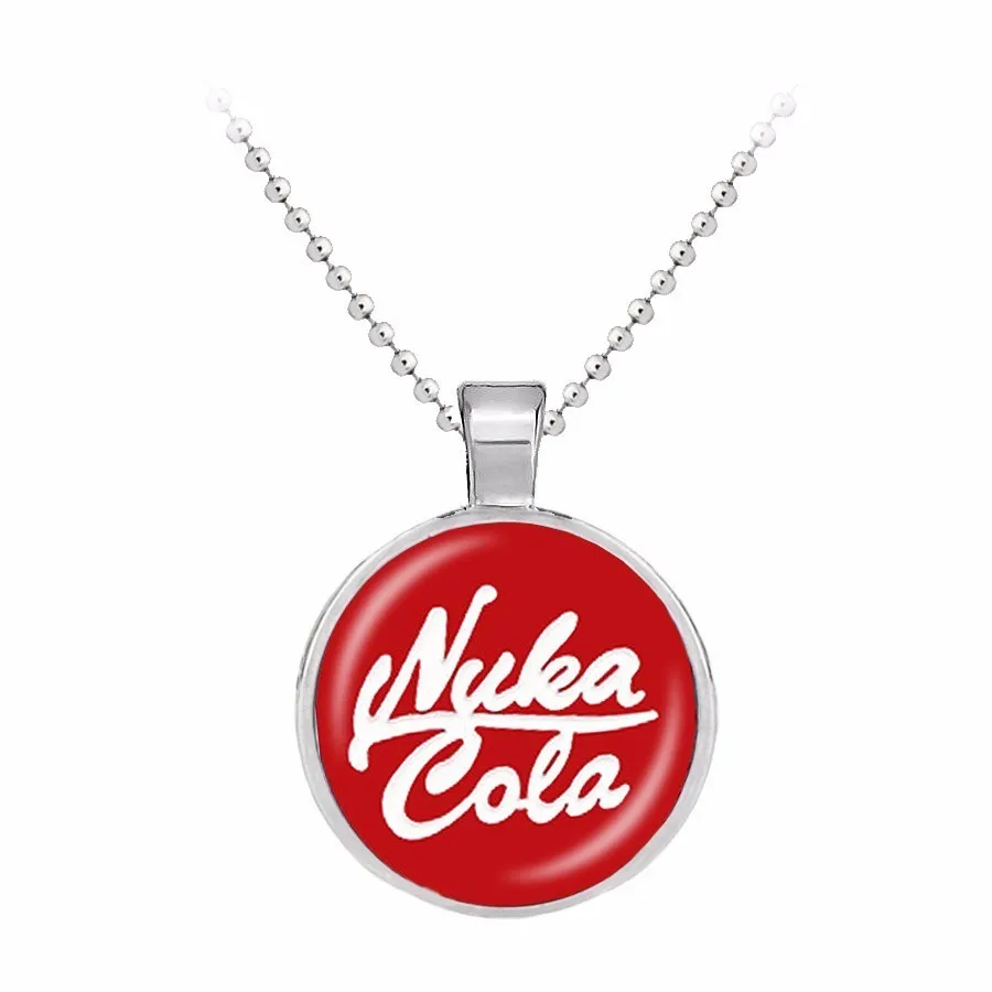 Fallout Nuka Cola брелок llavero из стекла и сплава мужской женский модные подвески