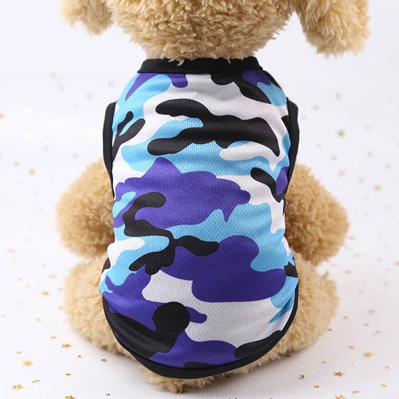 

2021 new dog clothes for small dogs Clothing cats chihuahua supplies products french bulldog pets acessorios Camouflage mesh and