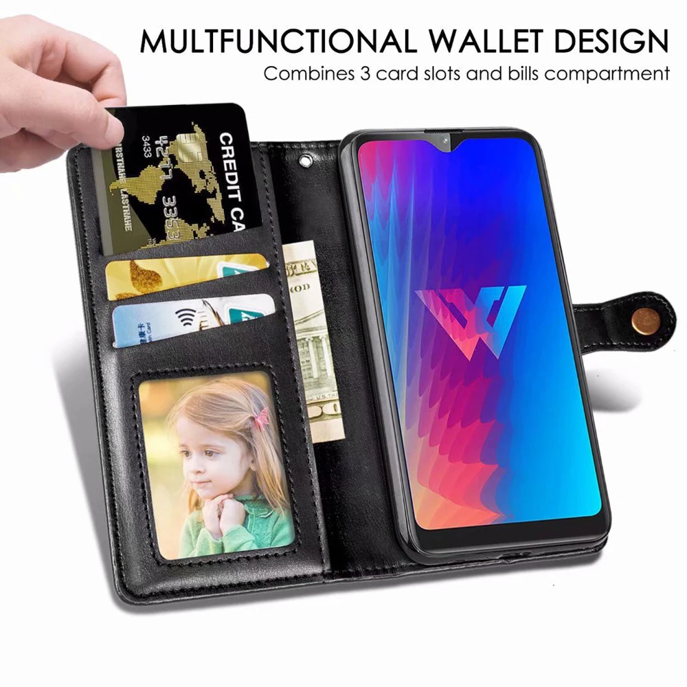 Для LG W10 W 30 кошелек для карт Карманный чехол W30 Премиум кожаный держатель