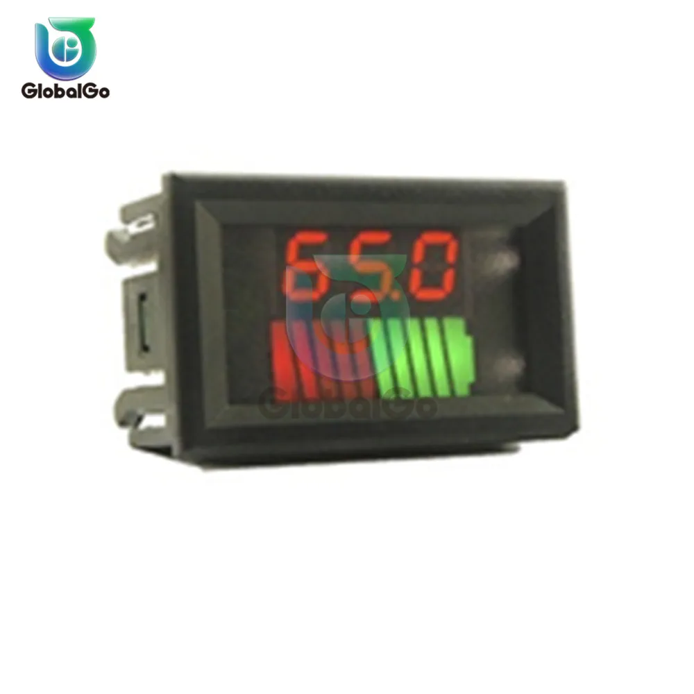 12V 24V 36V 48V 60V 72V Display Car Battery Charge Level Indicator Tester Lithium Capacity Meter LED | Инструменты