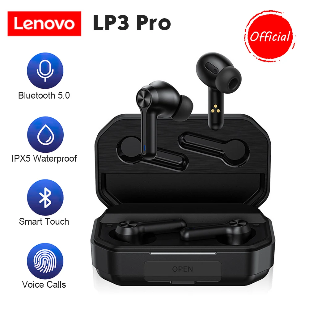 TWS-наушники Lenovo LP3 Pro с поддержкой Bluetooth 5 0 и аккумулятором на 1200 мА · ч | Электроника