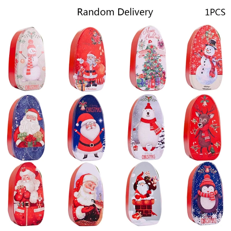 

Рождественская жесть с тиснением, пустые жестяные банки, контейнер для хранения конфет и печенья, подарочный контейнер, декоративная короб...