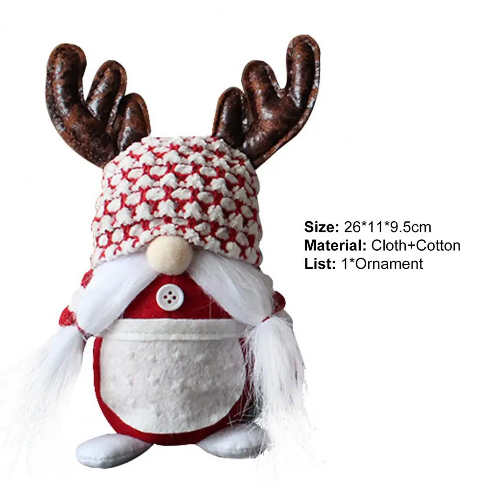 

Hot Sales White Beard Doll Fashion Small Cute Christmas Faceless Doll Ornament Home Decoration for Home