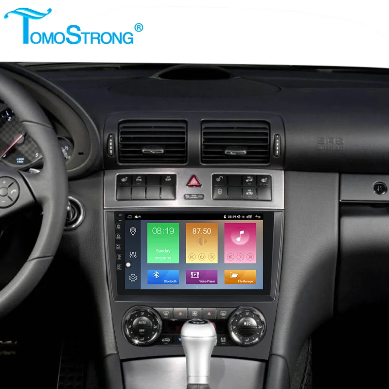 Автомобильный мультимедийный плеер с GPS Android 10 для Mercedes/Benz W203 W209 w222 W169 A160 C180 C200 C230