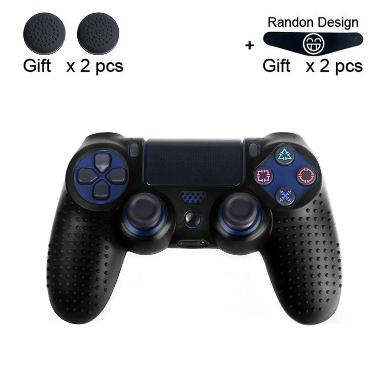 1 Данные лягушка камуфляж силиконовый резиновый гель кожа для sony PS4 Slim/Pro контроллер Обложка защитный чехол для PS4 беспроводной контроллер - Цвет: 1
