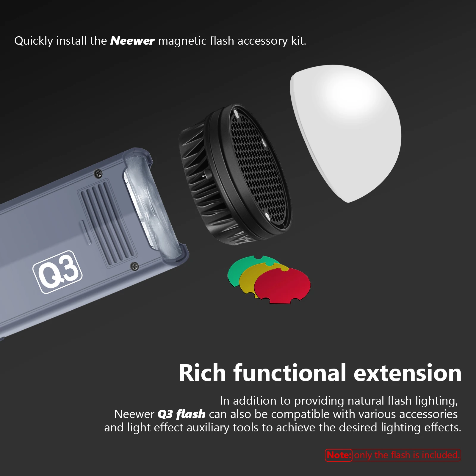 

Neewer 200Ws 2.4G TTL Flash Strobe Monolight with Li-ion Battery to Cover 500 Full Power Shots and 0.01-1.8 Sec, Q3 Pocket Flash