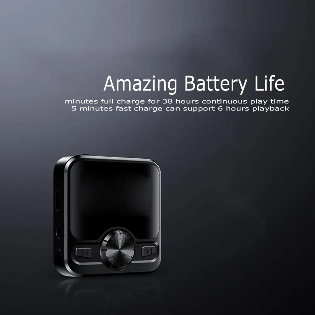 M9 HIFI Спортивный Bluetooth MP3 плеер колонки Bluetooth наушники диктофон Hifi MP3 рекордер 1,2 дюймов дисплей