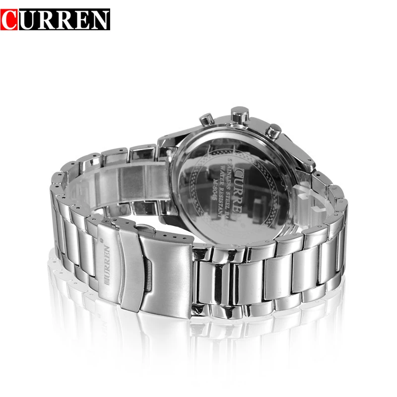 

Curren Men Watches Original Luxury Brand Waterproof Full Steel Calendar Display Luxury Clock Curren 8045 Wrist Quartz Watch Sale
