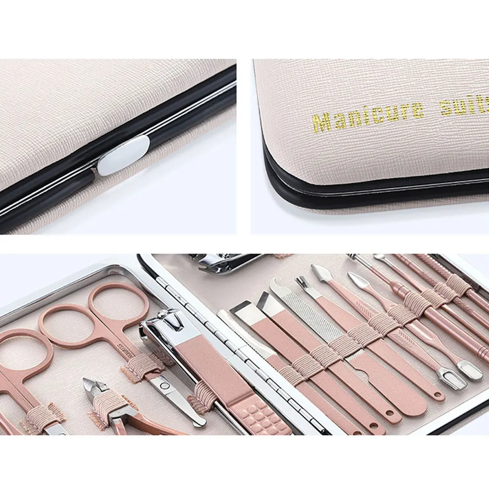 Пинцет ногти из нержавеющей стали розовое золото 1 набор ножницы для стрижки