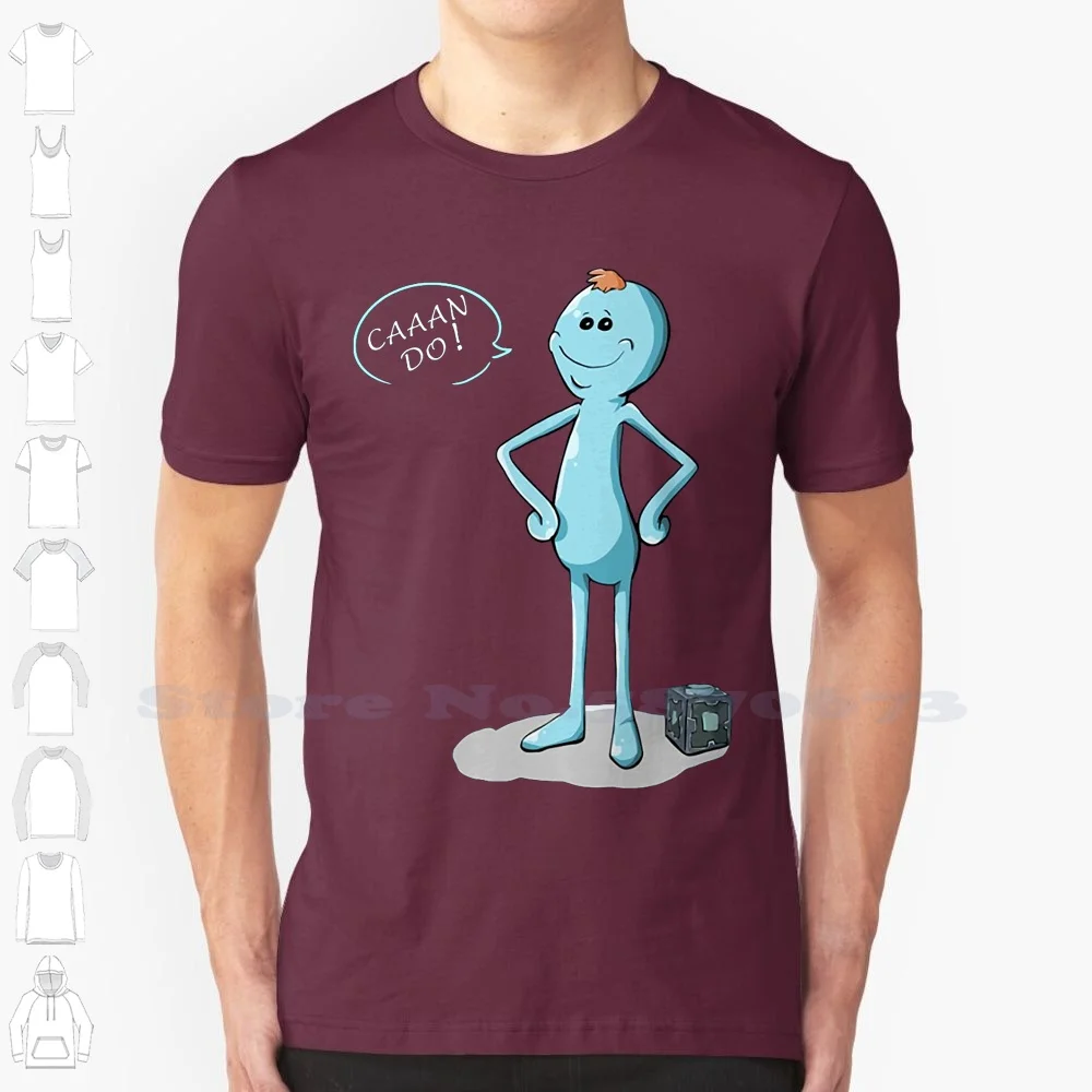 

Мужская уникальная хлопковая футболка с коротким рукавом и круглым вырезом Morty And Ricky Caaan Do! Футболка