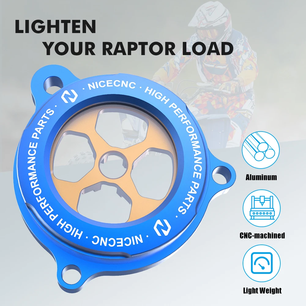 Масляный фильтр двигателя NICECNC ATV прозрачная крышка для Yamaha Raptor 700 YFM700 2013 2015-2019 YFM700R