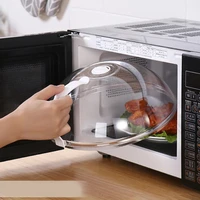 microwave cover microwave oven food cover anti sputtering cover with handle heat resistant lid kitchen accessories kitchen tool