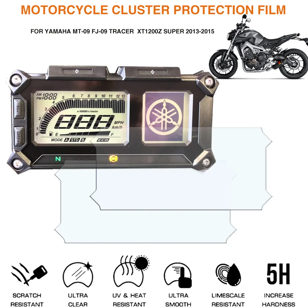 

Motorcycle Cluster Scratch Protection Film For YAMAHA MT 09 FJ MT09 FJ09 TRACER XT1200Z SUPER 2013-2015 Dashboard Screen Sticker