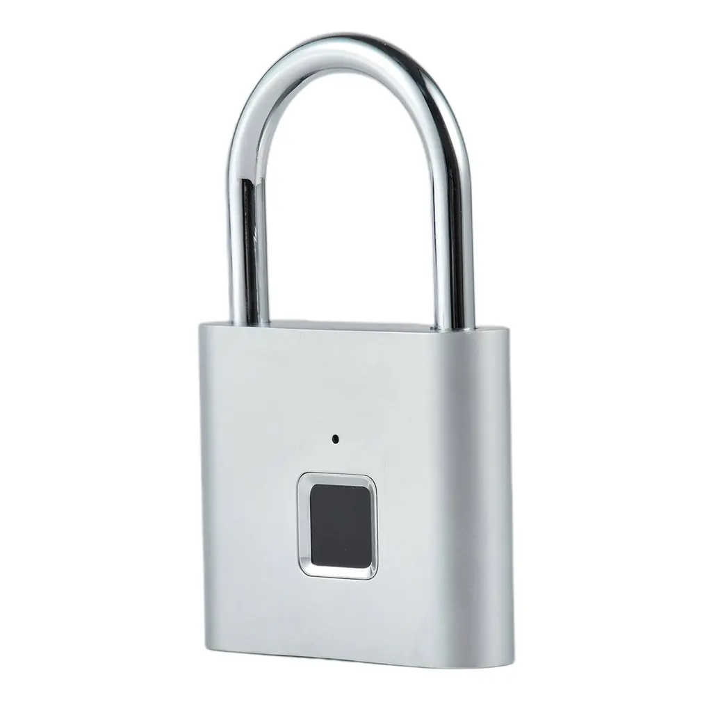 

O10 Fingerprint Padlock Smart Keyless Quick Unlock Zinc Alloy Metal Self Developing Chip Anti-Theft USB Rechargeable Door Lock