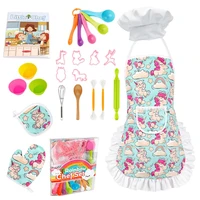 kids chef hat and apron real kids baking sets for little boys girls toddler role play w 2426 pcs cooking tools for children