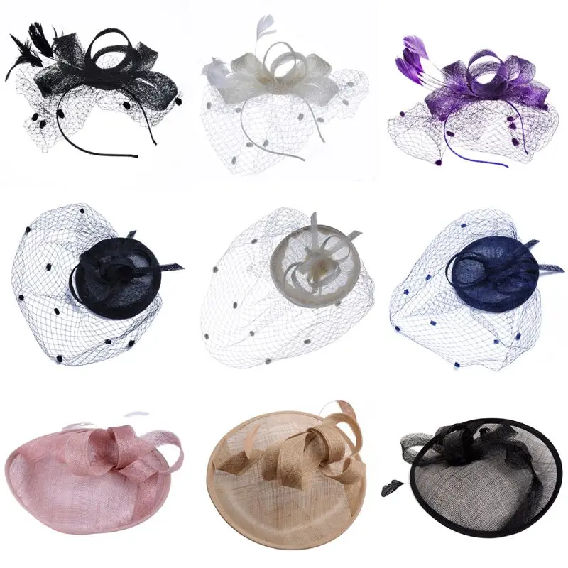 Свадебные аксессуары для птичьей клетки элегантные белые и черные тюлевые кепки