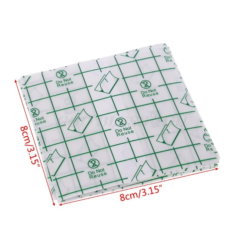 

20Pcs/Lot 8*8cm Waterproof Tape Plaster Fixation Tape Breathable Antiallergic Drop Shipping