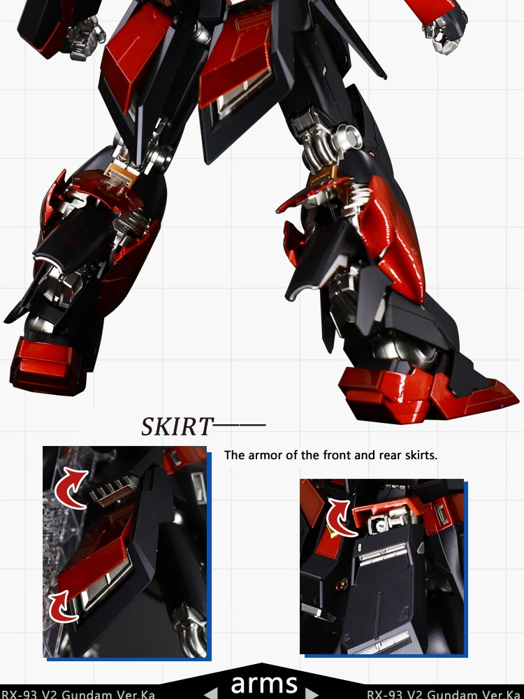 BANDAI MG 1/100 RX-93-V2 Hi-V-воина гундама панель с карточками модель Wandai металлический раскраска игрушки Фигурки