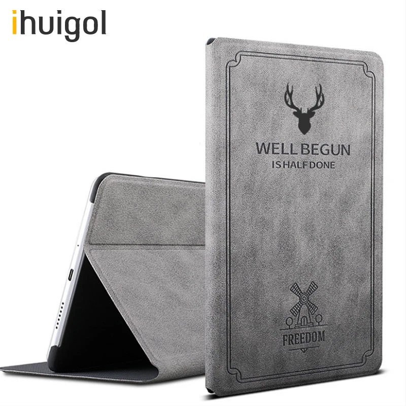 

ihuigol PU Leather Case For Xiaomi Mi Pad 4 8.0 Tablet Funda Ultra Slim Retro Folding Flip Stand Protective Smart Cover Shell