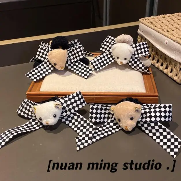 

Корейские осенне-зимние новые ретро шикарные шерстяные Стразы в стиле ретро для девушек двухслойные трехмерные заколки для волос