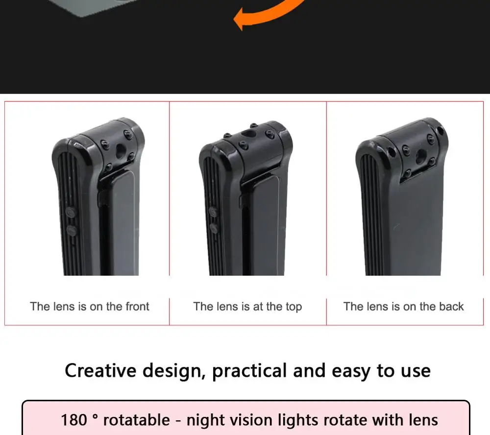 JOZUZE HD 1080P мини-камера, полицейское исполнение, портативный цифровой видеорегистратор, ночное видение, Миниатюрный видеорегистратор
