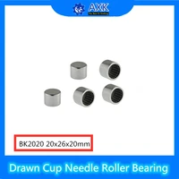 bk2020 needle bearings 202620 mm 5 pcs drawn cup needle roller bearing bk202620 caged closed one end 7594120