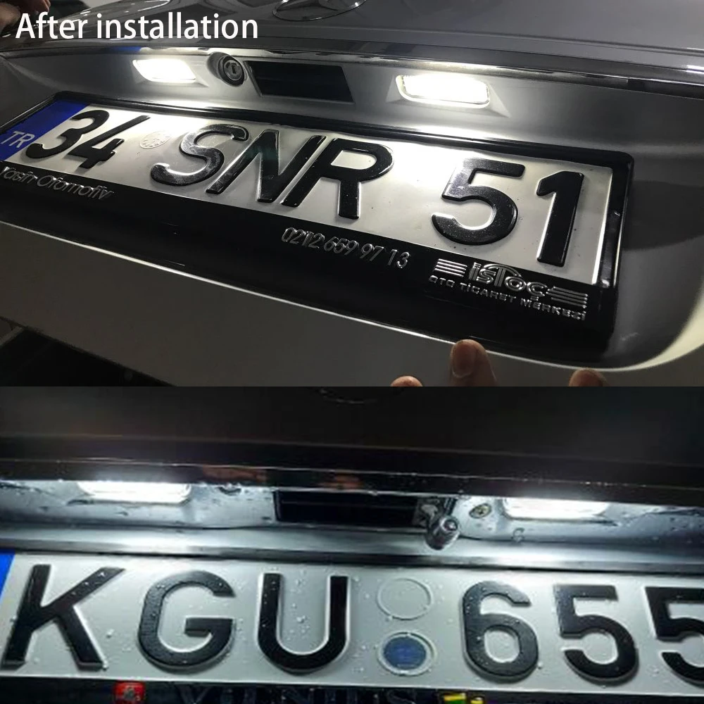 LILISHIWO Автомобильный номерной знак лампа светодиодных фонарей для Mercedes Benz C E CLS SLK