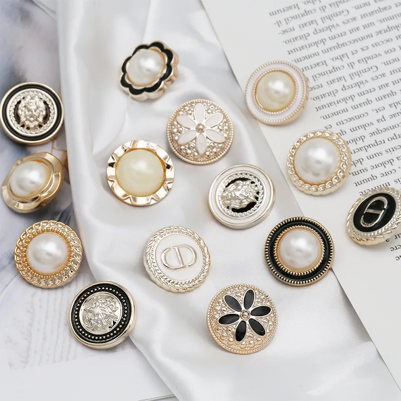 Пуговицы пластиковые с жемчугом 18/21/25 мм | Дом и сад