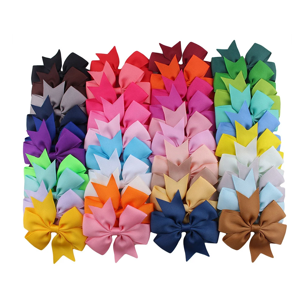 40 цветов/упаковка хит продаж милые розовые детские заколки для волос ребристая