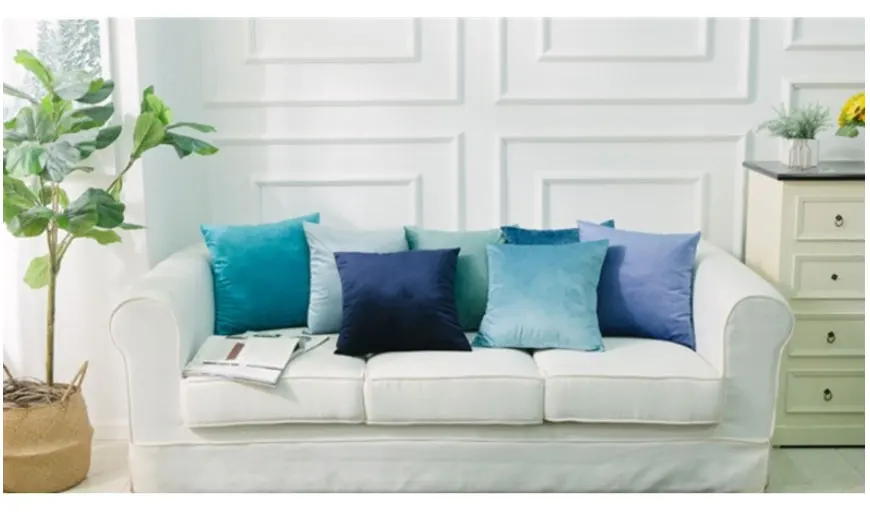 Nordic Style Velvet Pillowcase Simple Solid Throw Cushion Covers Square Pillow Cover for Bedroom Sofa Living Room Decoration