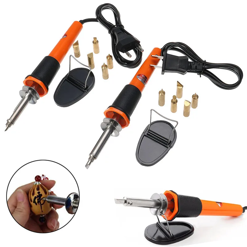 Электрический паяльник с Европейской/американской вилкой 30 Вт 110 В/220 В ручка для