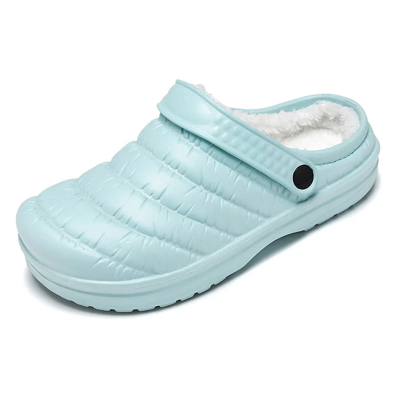 

2021 New Winter Men Fur Home Slippers Sandals Women Waterproof Leather Casual Indoor Anti Shoes Female Warm Fluffy Slides Flat