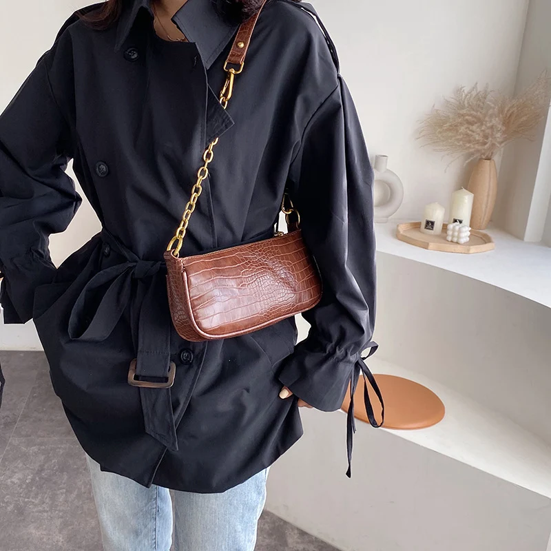 Женская сумка из крокодиловой кожи дизайнерские сумки дамская модная кожаная на