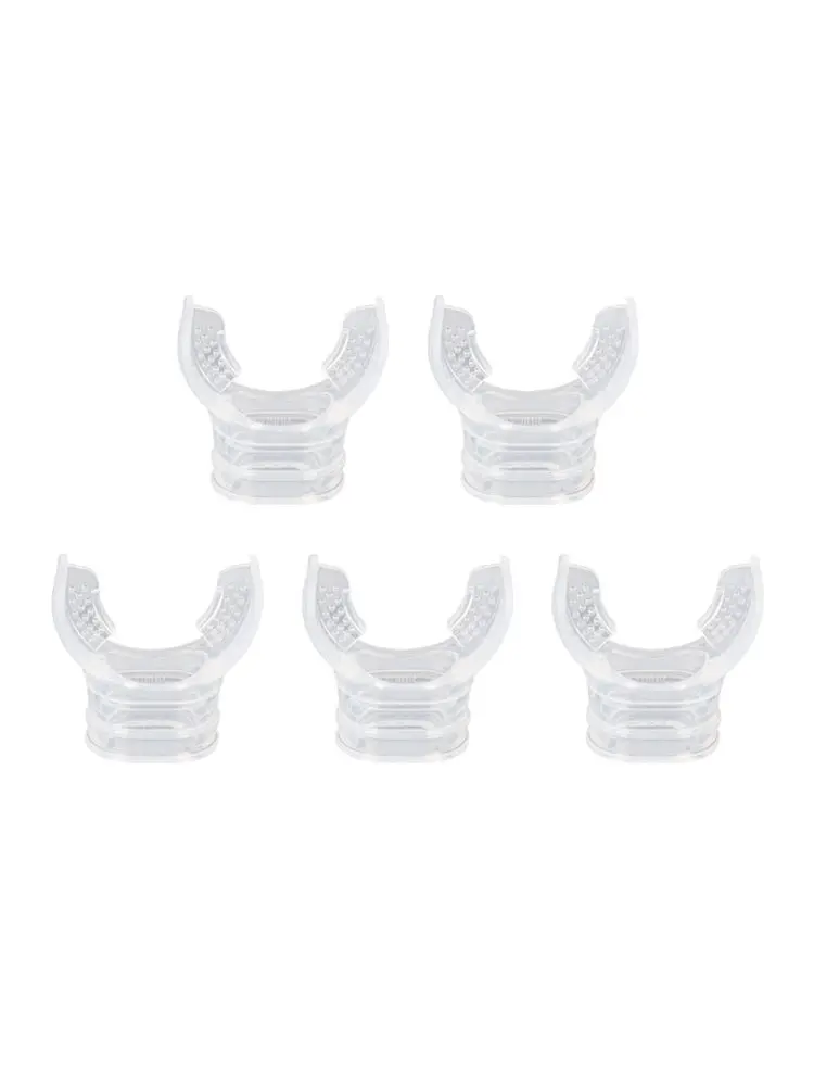 

5pcs Snorkel Universal Silicone Mouthpiece Underwater Diving Tube Snorkel Mouthpiece Regulator Swimming Accessories