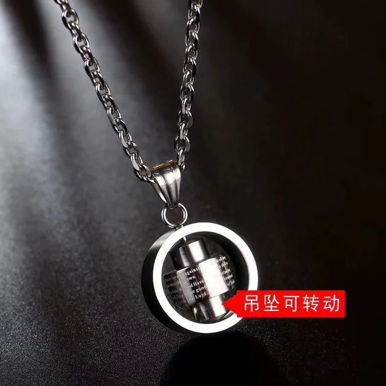 Мужское ожерелье-бегунок модный нишевой дизайн кулон в стиле хип-хоп из