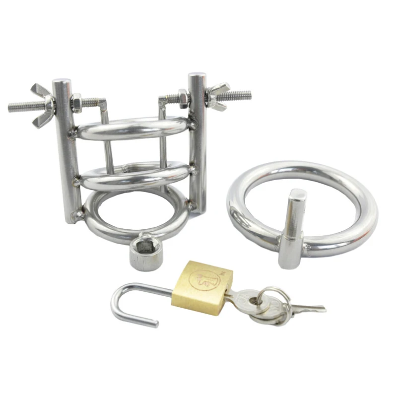 Мужское устройство целомудрия из нержавеющей стали с уретральным звуком