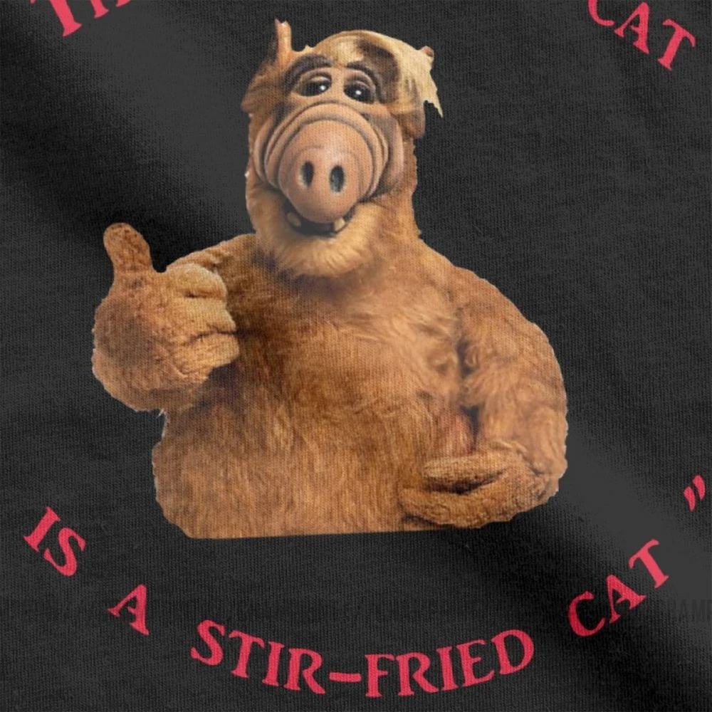 Футболки с надписью Good Cat Alf Мужская ТВ-Комедия серия Gordon Shumway Sitcom футболка Alien из