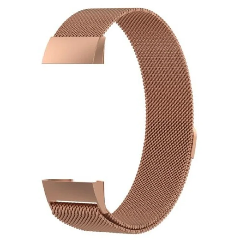 Металлический магнитный ремешок Milanese для Fitbit Charge 4 3 замены мужчин часов SE и