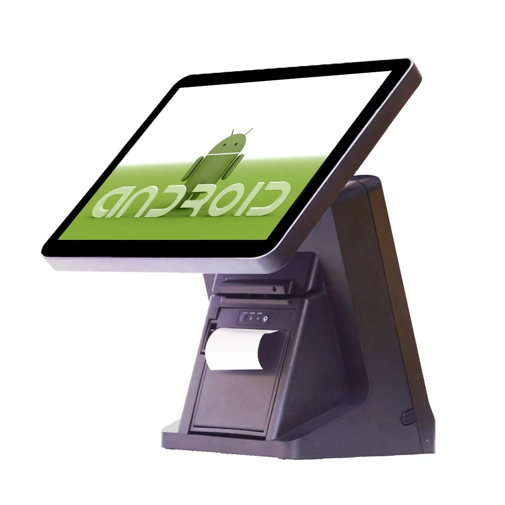 Pos терминал для ресторана windows/android pos машина Встроенный принтер 80 мм 15 дюймовый