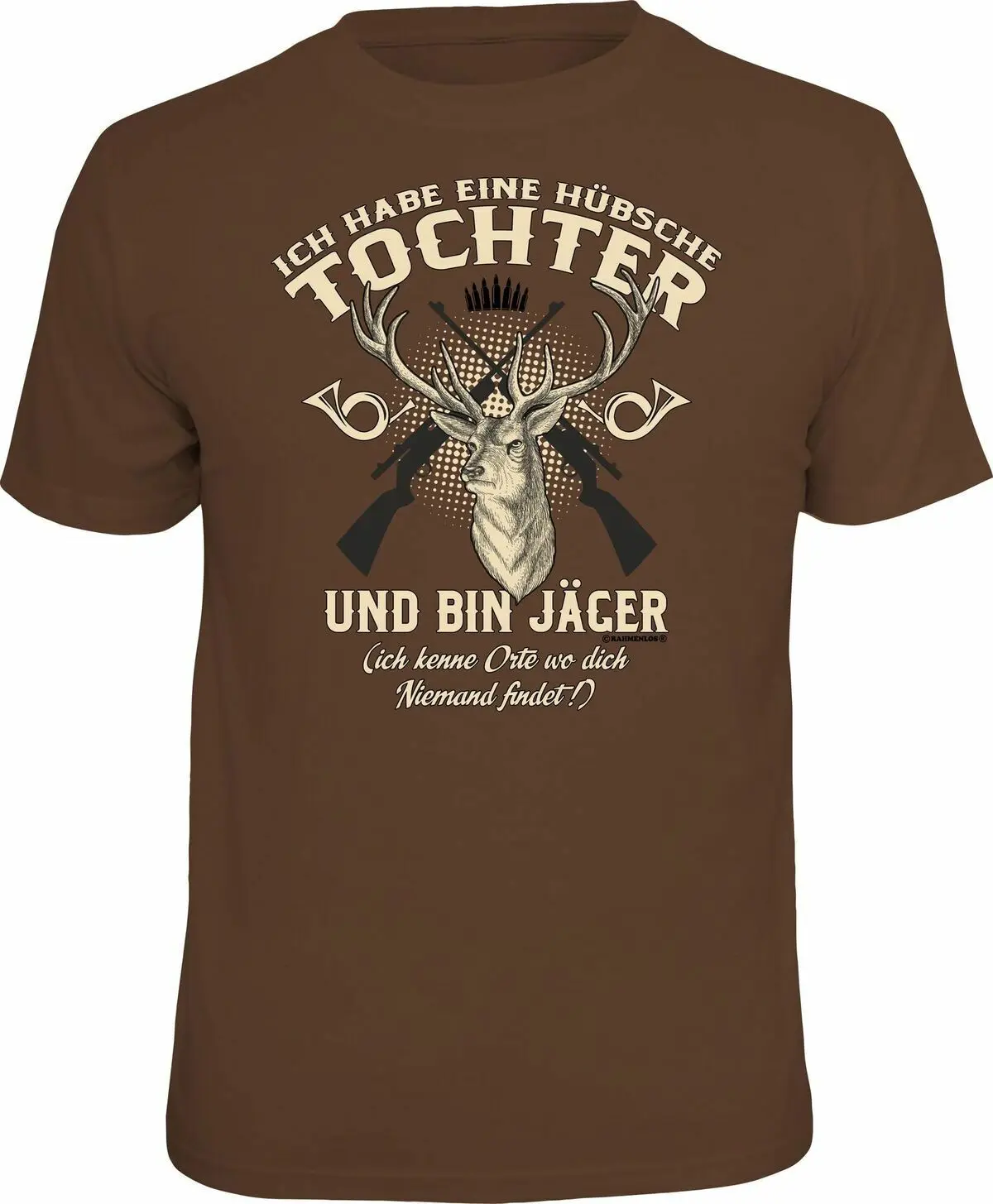 Футболка с надписью Jager and hubsche Tochter|Мужские футболки| |