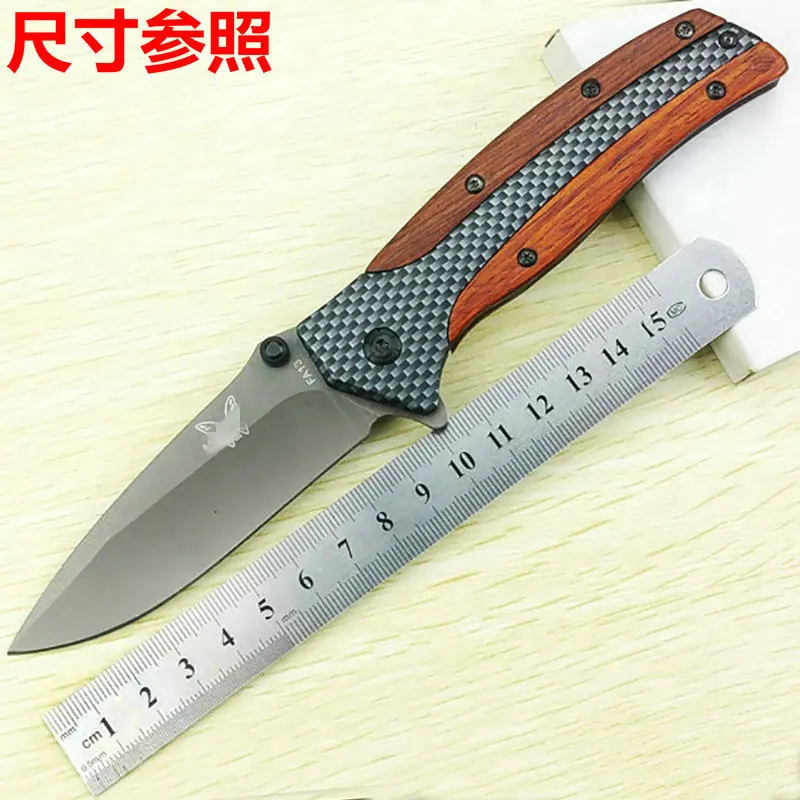 Складной нож FA13 с деревянной ручкой Подарочный резак уличный складной клинок из