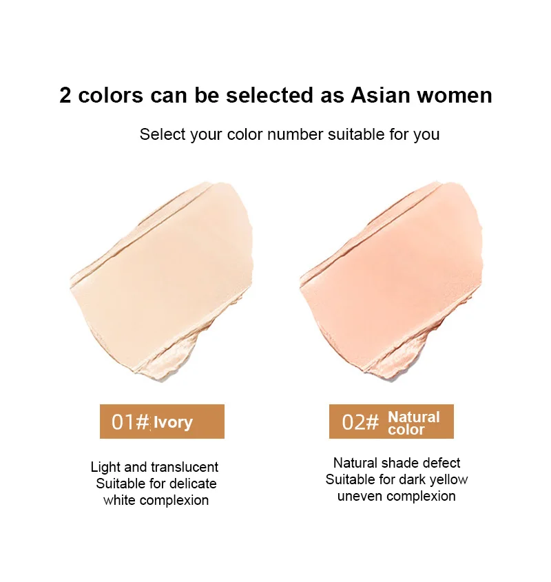 

Air Cushion BB Cream Isolation Concealer Oil Control Moisturizing Long Lasting Whitening Liquid Foundation CC Cream Makeup TSLM1