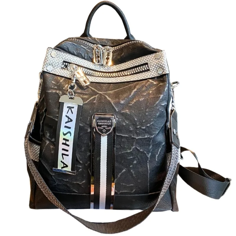 

Mochilas Para Mujer Large-capacity Casual Backpack Fashion Female Bag 2020 New Retro Fold Design All-match Travel Bag Trend