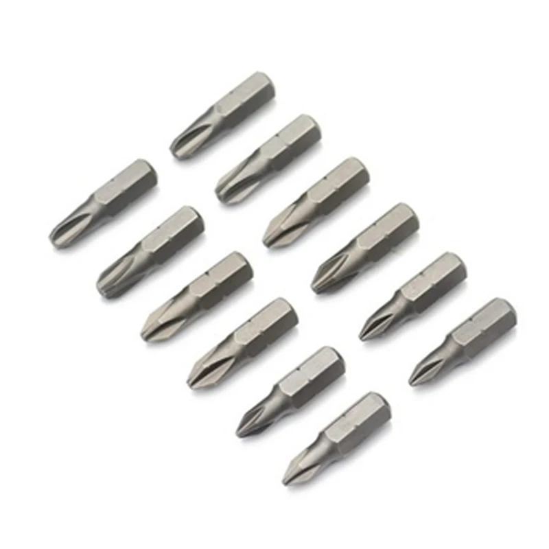 1 дюйм. PH0 PH1 PH2 PH3 Набор отверток Phillips S2 сталь 1/4 дюйма 6 35 мм шестигранный хвостовик