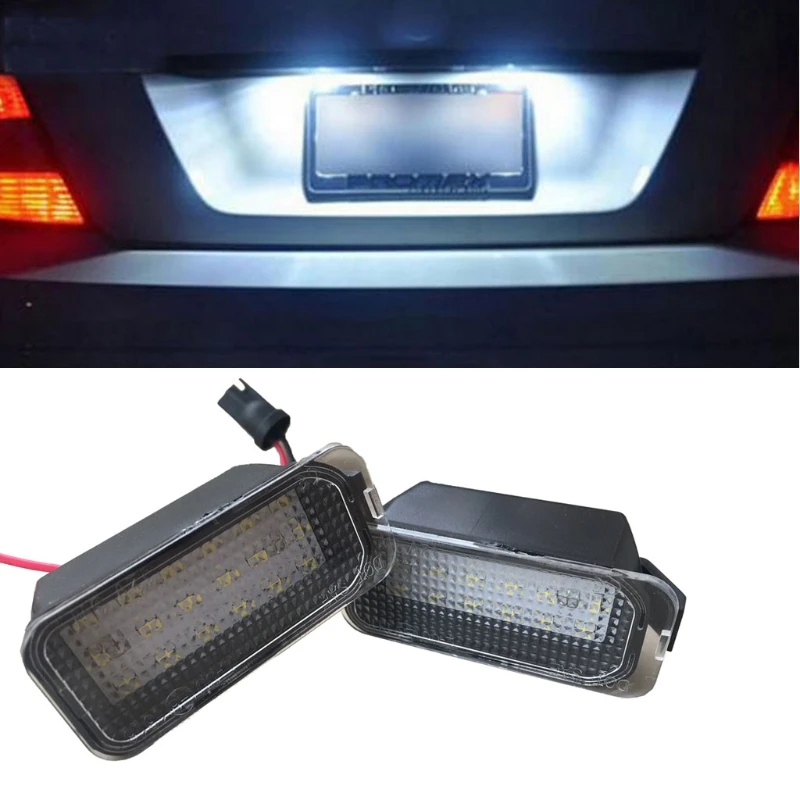

2Pcs LED Car Number License Plate Light Lamps For Fiesta Focus KUGA C-MAX