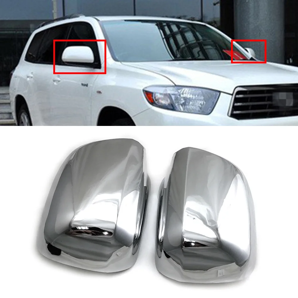 

Chrome ABS Car Side Rearview Mirror Facelift Covers Decorate Trim For Toyota Highlander 2001 2002 2003 2004 2005 2006 2007